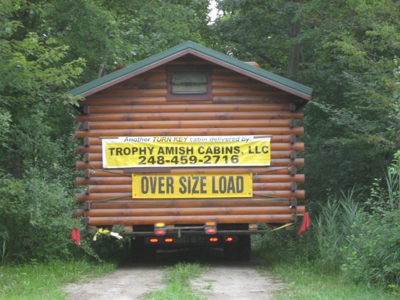 Trophy Amish Cabins Llc Delivery